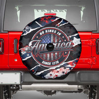 No Kings In America Since 1776 Spare Tire Cover Grunge Style - Wonder Print Shop