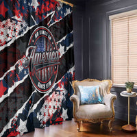 No Kings In America Since 1776 Window Curtain Grunge Style - Wonder Print Shop