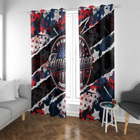 No Kings In America Since 1776 Window Curtain Grunge Style - Wonder Print Shop