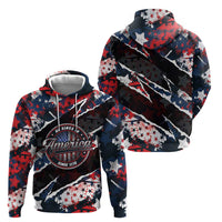 No Kings In America Since 1776 Zip Hoodie Grunge Style - Wonder Print Shop