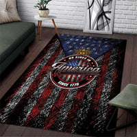 No Kings In America Since 1777 Area Rug Retro Vibe - Wonder Print Shop