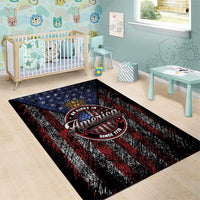 No Kings In America Since 1777 Area Rug Retro Vibe - Wonder Print Shop
