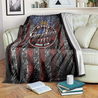 No Kings In America Since 1777 Blanket Retro Vibe - Wonder Print Shop