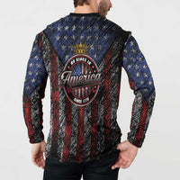 No Kings In America Since 1777 Button Sweatshirt Retro Vibe - Wonder Print Shop