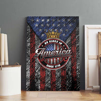 No Kings In America Since 1777 Canvas Wall Art Retro Vibe - Wonder Print Shop