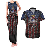 No Kings In America Since 1777 Couples Matching Tank Maxi Dress and Hawaiian Shirt Retro Vibe - Wonder Print Shop