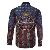 No Kings In America Since 1777 Family Matching Long Sleeve Bodycon Dress and Hawaiian Shirt Retro Vibe - Wonder Print Shop