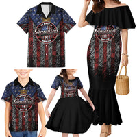 No Kings In America Since 1777 Family Matching Mermaid Dress and Hawaiian Shirt Retro Vibe - Wonder Print Shop