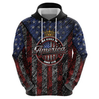 No Kings In America Since 1777 Hoodie Retro Vibe - Wonder Print Shop