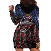 No Kings In America Since 1777 Hoodie Dress Retro Vibe - Wonder Print Shop