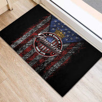 No Kings In America Since 1777 Rubber Doormat Retro Vibe - Wonder Print Shop