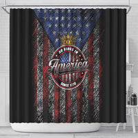 No Kings In America Since 1777 Shower Curtain Retro Vibe - Wonder Print Shop