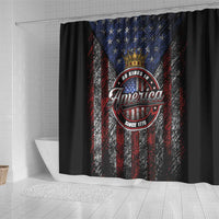 No Kings In America Since 1777 Shower Curtain Retro Vibe - Wonder Print Shop