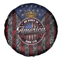 No Kings In America Since 1777 Spare Tire Cover Retro Vibe - Wonder Print Shop