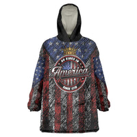 No Kings In America Since 1777 Wearable Blanket Hoodie Retro Vibe - Wonder Print Shop