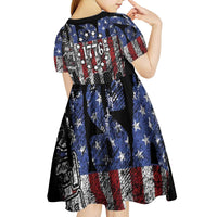 We The People Kid Short Sleeve Dress No Kings In America Since 1776 - Wonder Print Shop