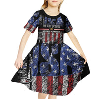 We The People Kid Short Sleeve Dress No Kings In America Since 1776 - Wonder Print Shop