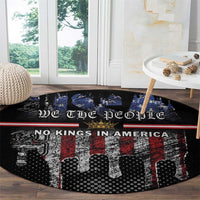 We The People Round Carpet No Kings In America Since 1776 - Wonder Print Shop