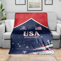 USA Cricket Blanket US Team Play Bold Play Proud - Wonder Print Shop