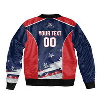 Custom USA Cricket Bomber Jacket US Team Play Bold Play Proud - Wonder Print Shop