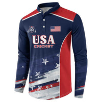 Custom USA Cricket Button Sweatshirt US Team Play Bold Play Proud - Wonder Print Shop