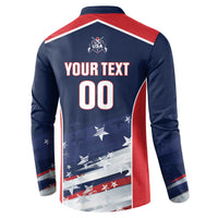 Custom USA Cricket Button Sweatshirt US Team Play Bold Play Proud - Wonder Print Shop