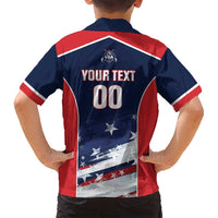 Custom USA Cricket Family Matching Puletasi and Hawaiian Shirt US Team Play Bold Play Proud - Wonder Print Shop