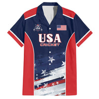 Custom USA Cricket Family Matching Short Sleeve Bodycon Dress and Hawaiian Shirt US Team Play Bold Play Proud - Wonder Print Shop