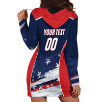 Custom USA Cricket Hoodie Dress US Team Play Bold Play Proud - Wonder Print Shop