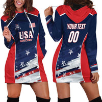 Custom USA Cricket Hoodie Dress US Team Play Bold Play Proud - Wonder Print Shop