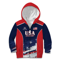 Custom USA Cricket Kid Hoodie US Team Play Bold Play Proud - Wonder Print Shop