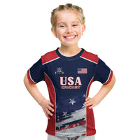 Custom USA Cricket Kid T Shirt US Team Play Bold Play Proud - Wonder Print Shop