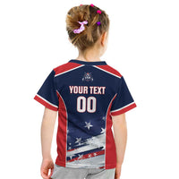 Custom USA Cricket Kid T Shirt US Team Play Bold Play Proud - Wonder Print Shop