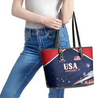 USA Cricket Leather Tote Bag US Team Play Bold Play Proud - Wonder Print Shop