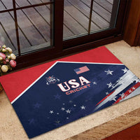 USA Cricket Rubber Doormat US Team Play Bold Play Proud - Wonder Print Shop