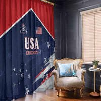USA Cricket Window Curtain US Team Play Bold Play Proud - Wonder Print Shop