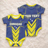 Personalized Curacao Flag Day Baby Onesie Pais Korsou