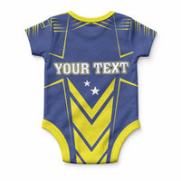 Personalized Curacao Flag Day Baby Onesie Pais Korsou