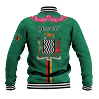 Personalized One Zambia One Nation Baseball Jacket Happy Independence Day