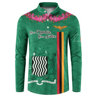 Personalized One Zambia One Nation Button Sweatshirt Happy Independence Day