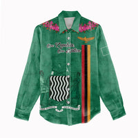 Personalized One Zambia One Nation Women Casual Shirt Happy Independence Day