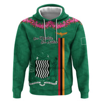 Personalized One Zambia One Nation Zip Hoodie Happy Independence Day