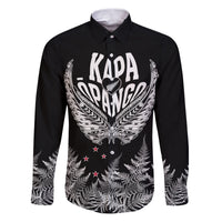 Custom New Zealand Rugby Family Matching Puletasi Dress and Hawaiian Shirt NZ Opango Forever Silver Fern Heart - Wonder Print Shop