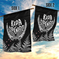 Custom New Zealand Rugby Garden Flag NZ Opango Forever Silver Fern Heart - Wonder Print Shop