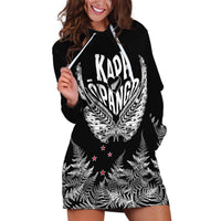 Custom New Zealand Rugby Hoodie Dress NZ Opango Forever Silver Fern Heart - Wonder Print Shop