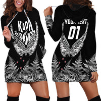 Custom New Zealand Rugby Hoodie Dress NZ Opango Forever Silver Fern Heart - Wonder Print Shop