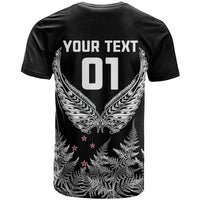 Custom New Zealand Rugby T Shirt NZ Opango Forever Silver Fern Heart - Wonder Print Shop