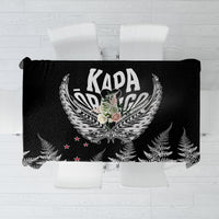 Custom New Zealand Rugby Tablecloth NZ Opango Forever Silver Fern Heart - Wonder Print Shop