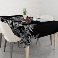 Custom New Zealand Rugby Tablecloth NZ Opango Forever Silver Fern Heart - Wonder Print Shop