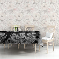 Custom New Zealand Rugby Tablecloth NZ Opango Forever Silver Fern Heart - Wonder Print Shop